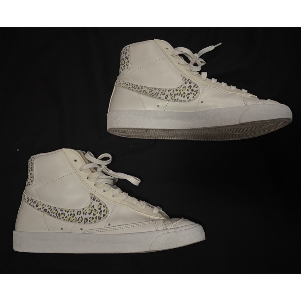 Nike Blazer Mid 77 SE Lemon Leopard Womens Size 9 DH9633-100